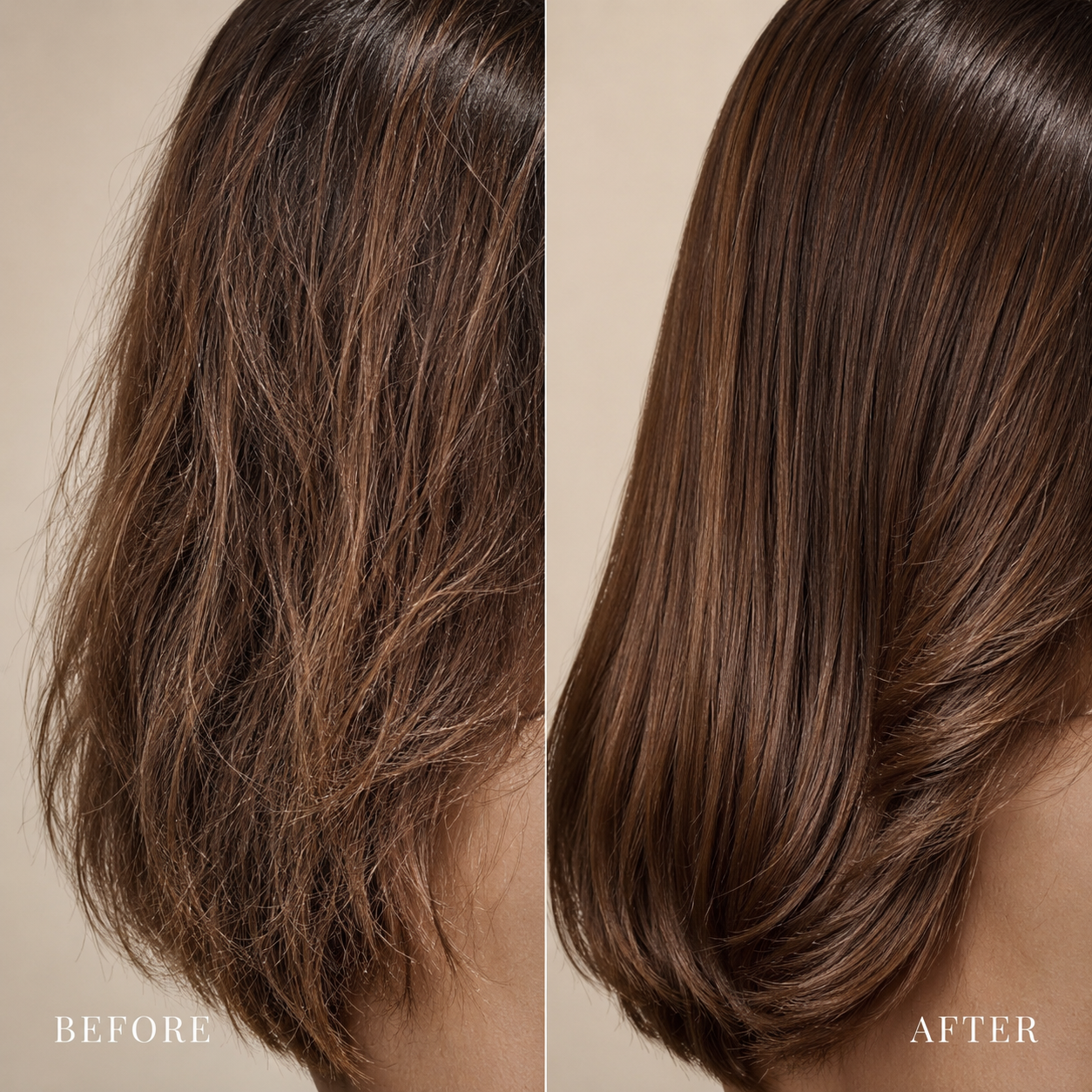 Hair Before and After Using Prima Qualitas Batana Oil